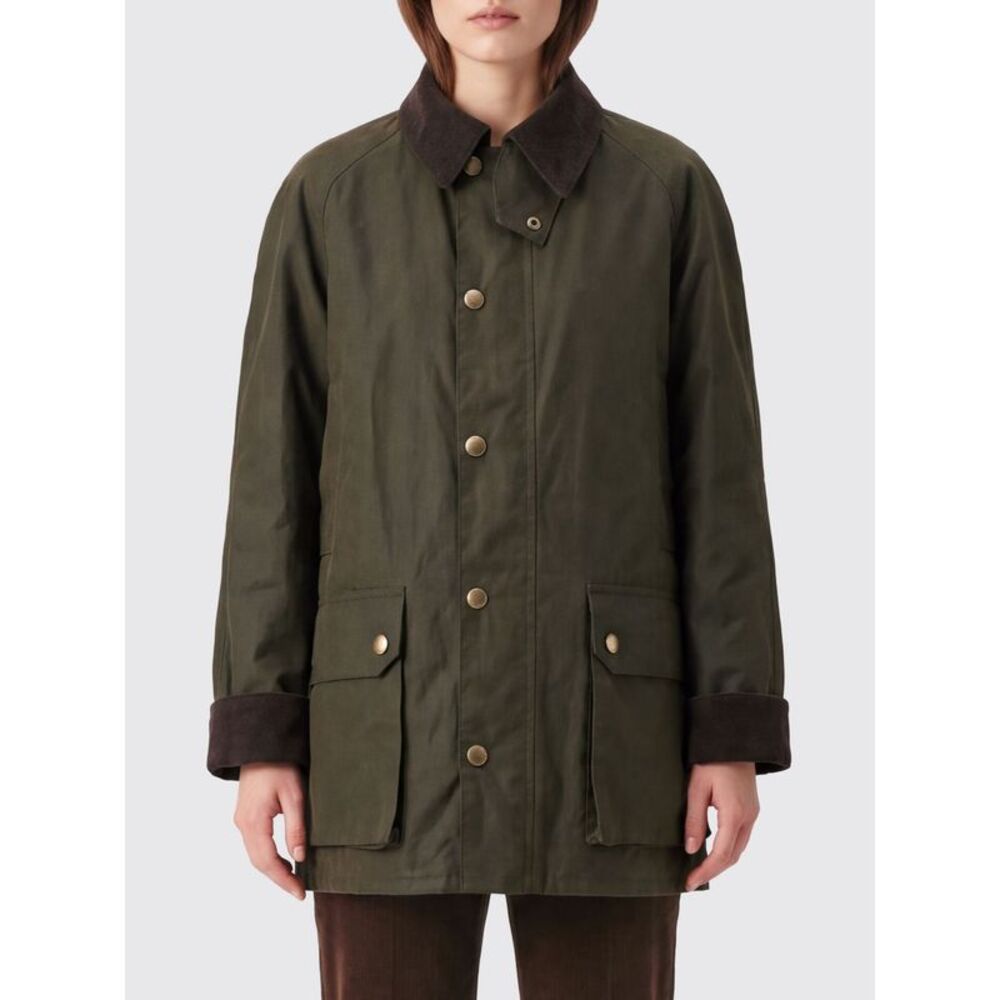 Dunst Women Dunst Long Cotton Shirt Jacket With Velvet Collar
